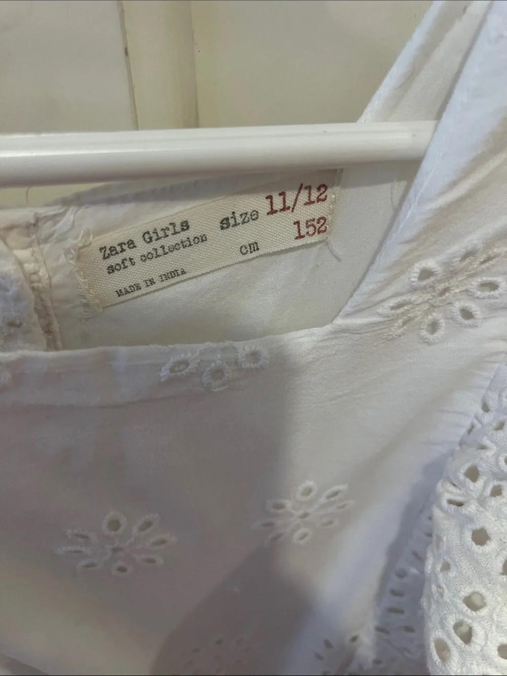 Zara White Eyelet Broderie Sundress